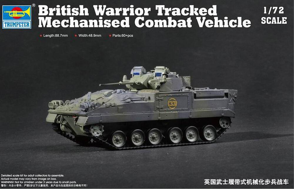 TRUMPETER 7101 1/72 British MCV80 Warrior | Rail Modélisme Alsace